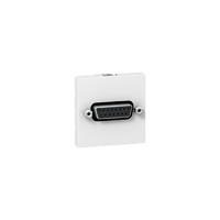 Legrand Программа Mosaic 78766 Розетка SUB D15 RS 232, с припаивающимся коннектором 2 модуля белый 78766