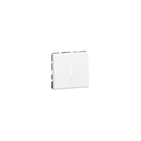 Legrand Программа Mosaic Кнопочный выключатель перекидной 2 модуля со светодиодной подсветкой 6 A белый 77042