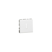 Legrand Программа Mosaic Переключатель на два направления без фиксации со светодиодом 6 A 2 модуля антибактериальный 78716