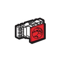 Legrand Программа Mosaic Розетка 2К+3 для установки в кабель-канале автоматические клеммы стандартная красный 77411