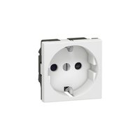 Legrand Программа Mosaic Розетка 2К+3 правая немецкий стандарт 2 модуля белый 77213
