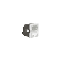 Legrand Программа Mosaic Розетка 2К+3 с винтовыми зажимами немецкий стандарт без шторок 2 модуля 77210