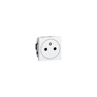 Legrand Программа Mosaic Розетка 2К+З с автоматическими клеммами 2 модуля белый 77132