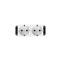 Legrand Программа Mosaic Розетка 2x2К+3 для монтажа на кабель-каналах с винтовыми зажимами 77602