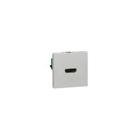 Legrand Программа Mosaic Розетка HDMI 2 модуля алюминий 79275