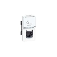 Legrand Программа Mosaic Розетка RJ 45 категория 5е FTP 1 модуль белый LCS² 76552