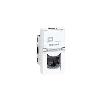 Legrand Программа Mosaic Розетка RJ 45 категория 5е UTP 1 модуль белый LCS² 76551