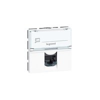 Legrand Программа Mosaic Розетка RJ 45 категория 5е UTP 2 модуля белый LCS² 076554