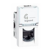 Legrand Программа Mosaic Розетка телефонная RJ 11 4 контакта 1 модуль белый 78730
