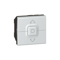 Legrand Программа Mosaic Выключатели управления приводами 2 модуля белый 77026