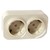 Legrand Quteo Розетка 2-ая с/з крем со шторкой 782253 Legrand Quteo Розетка 2-ая с/з крем со шторкой 782253