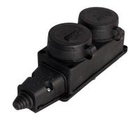 Lezard Каучук Колодка 2-я с\з с заглушками IP44 0400-110