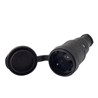 Lezard Каучук Штепсель с\з с заглушкой IP44 0400-102