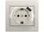 Lezard MIRA розетка с/з + USB разъем крем 0303-181 Lezard MIRA розетка с/з + USB разъем крем 0303-181