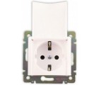 Legrand Valena Розетка с крышкой белая 774422