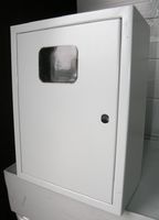 Щит металлический ЩРУ 1Н12 400х300х155 с окном под 1ф счетчик, IP31
