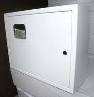 Щит металлический ЩРУ 3Н18 350х450х155 с окном под 3ф. счетчик, IP31