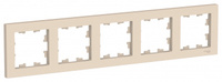 Schneider ATLAS DESIGN рамка 5-я бежевая ATN000205