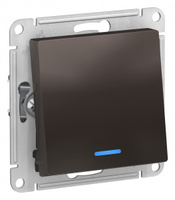 Schneider Electric ATLAS DESIGN 1-кл ПЕРЕКЛЮЧАТЕЛЬ с подсветкой, сх.6а, 10АХ, механизам, МОККО ATN000663