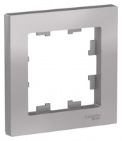 Schneider Electric ATLAS DESIGN 1-постовая РАМКА, АЛЮМИНИЙ ATN000301