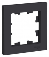 Schneider Electric ATLAS DESIGN 1-постовая РАМКА, КАРБОН ATN001001