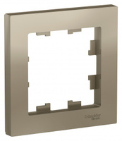 Schneider Electric ATLAS DESIGN 1-постовая РАМКА, ШАМПАНЬ ATN000501