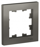Schneider Electric ATLAS DESIGN 1-постовая РАМКА, СТАЛЬ ATN000901