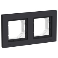 Schneider electric ATLAS DESIGN AQUA 2-постовая РАМКА IP44, КАРБОН ATN441002