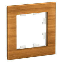 Schneider electric ATLAS DESIGN NATURE 1-постовая РАМКА, ДЕРЕВО БАМБУК ATN353201