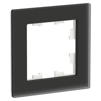 Schneider electric ATLAS DESIGN NATURE 1-постовая РАМКА, МАТОВОЕ ОРГАНИЧЕСКОЕ СТЕКЛО ЧЕРНЫЙ ATN331001