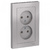 Schneider Electric ATLAS DESIGN РОЗЕТКА двойная без заземления,16А, в сборе, АЛЮМИНИЙ ATN000320 Schneider Electric ATLAS DESIGN РОЗЕТКА двойная без заземления,16А, в сборе, АЛЮМИНИЙ ATN000320
