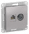 Schneider Electric ATLAS DESIGN РОЗЕТКА двойная комп+ТВ, RJ45+TV, кат.5E, механизм, АЛЮМИНИЙ ATN000389 Schneider Electric ATLAS DESIGN РОЗЕТКА двойная комп+ТВ, RJ45+TV, кат.5E, механизм, АЛЮМИНИЙ ATN000389