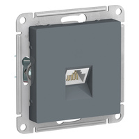 Schneider electric ATLAS DESIGN РОЗЕТКА компьютерная RJ45, кат. 6A, механизм, ГРИФЕЛЬ ATN000786
