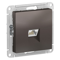 Schneider electric ATLAS DESIGN РОЗЕТКА компьютерная RJ45, кат. 6A, механизм, МОККО ATN000686