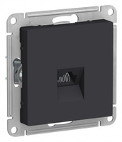 Schneider Electric ATLAS DESIGN РОЗЕТКА компьютерная RJ45, механизм, КАРБОН ATN001083