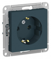 Schneider Electric ATLAS DESIGN РОЗЕТКА с заземлением, 16А, механизм, ИЗУМРУД ATN000843