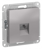 Schneider Electric ATLAS DESIGN РОЗЕТКА телефонная RJ11, механизм, АЛЮМИНИЙ ATN000381