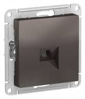 Schneider Electric ATLAS DESIGN РОЗЕТКА телефонная RJ11, механизм, МОККО ATN000681