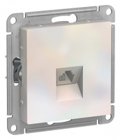 Schneider Electric ATLAS DESIGN РОЗЕТКА телефонная RJ11, механизм, ЖЕМЧУГ ATN000481