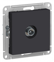 Schneider Electric ATLAS DESIGN TV РОЗЕТКА оконечная 1DB, механизм, КАРБОН ATN001091