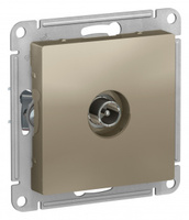 Schneider Electric ATLAS DESIGN TV РОЗЕТКА оконечная 1DB, механизм, ШАМПАНЬ ATN000591