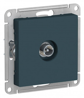 Schneider Electric ATLAS DESIGN TV РОЗЕТКА проходная 4DB, механизм, ИЗУМРУД ATN000892