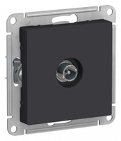 Schneider Electric ATLAS DESIGN TV РОЗЕТКА проходная 4DB, механизм, КАРБОН ATN001092