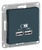 Schneider Electric ATLAS DESIGN USB РОЗЕТКА, 5В, 1 порт x 2,1 А, 2 порта х 1,05 А, механизм, ИЗУМРУД ATN000833