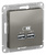 Schneider Electric ATLAS DESIGN USB РОЗЕТКА, 5В, 1 порт x 2,1 А, 2 порта х 1,05 А, механизм, СТАЛЬ ATN000933 Schneider Electric ATLAS DESIGN USB РОЗЕТКА, 5В, 1 порт x 2,1 А, 2 порта х 1,05 А, механизм, СТАЛЬ ATN000933