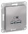 Schneider Electric ATLAS DESIGN USB РОЗЕТКА, 5В, 1 порт x 2,1 А, 2 порта х 1,05 А,механизм, АЛЮМИНИЙ ATN000333 Schneider Electric ATLAS DESIGN USB РОЗЕТКА, 5В, 1 порт x 2,1 А, 2 порта х 1,05 А,механизм, АЛЮМИНИЙ ATN000333