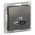 Schneider electric ATLAS DESIGN USB РОЗЕТКА A+С, 5В/2,4 А, 2х5В/1,2 А, механизм, СТАЛЬ ATN000939 Schneider electric ATLAS DESIGN USB РОЗЕТКА A+С, 5В/2,4 А, 2х5В/1,2 А, механизм, СТАЛЬ ATN000939