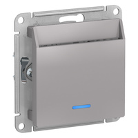 Schneider electric ATLAS DESIGN ВЫКЛЮЧАТЕЛЬ карточный 10А, без задержки времени, механизм, АЛЮМИНИЙ ATN000367