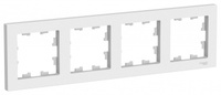 Schneider Electric ATLAS DESIGN 4-постовая РАМКА, универсальная, БЕЛЫЙ ATN000104