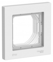 Schneider Electric ATLAS DESIGN AQUA 1-постовая РАМКА IP44, БЕЛЫЙ ATN440101